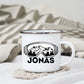Skifahrer Tasse mit Namen