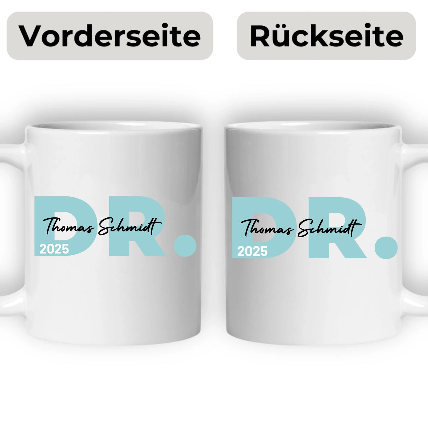 Geschenk zum Doktortitel: Personalisierte Tasse Doktor 2025