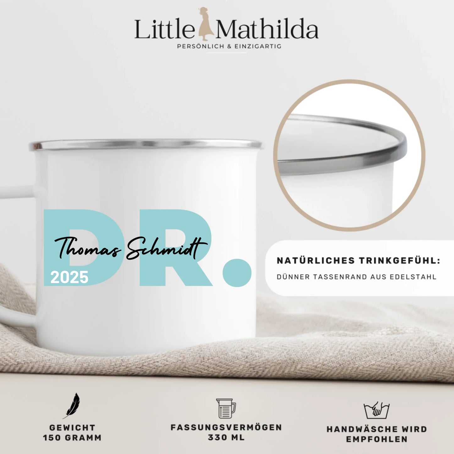 Geschenk zum Doktortitel: Personalisierte Tasse Doktor 2025