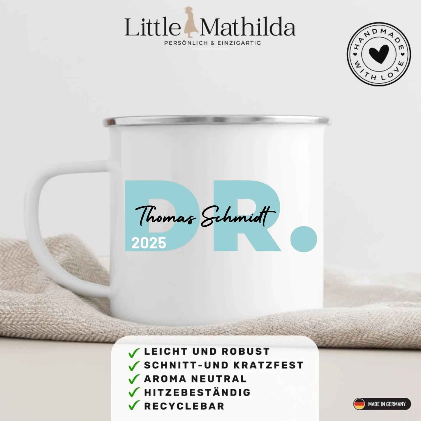 Geschenk zum Doktortitel: Personalisierte Tasse Doktor 2025