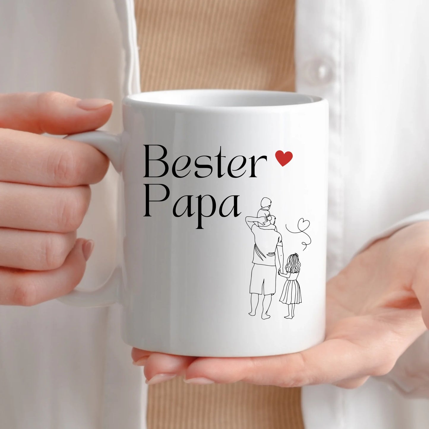 Personalisierte Tasse „Bester Papa“
