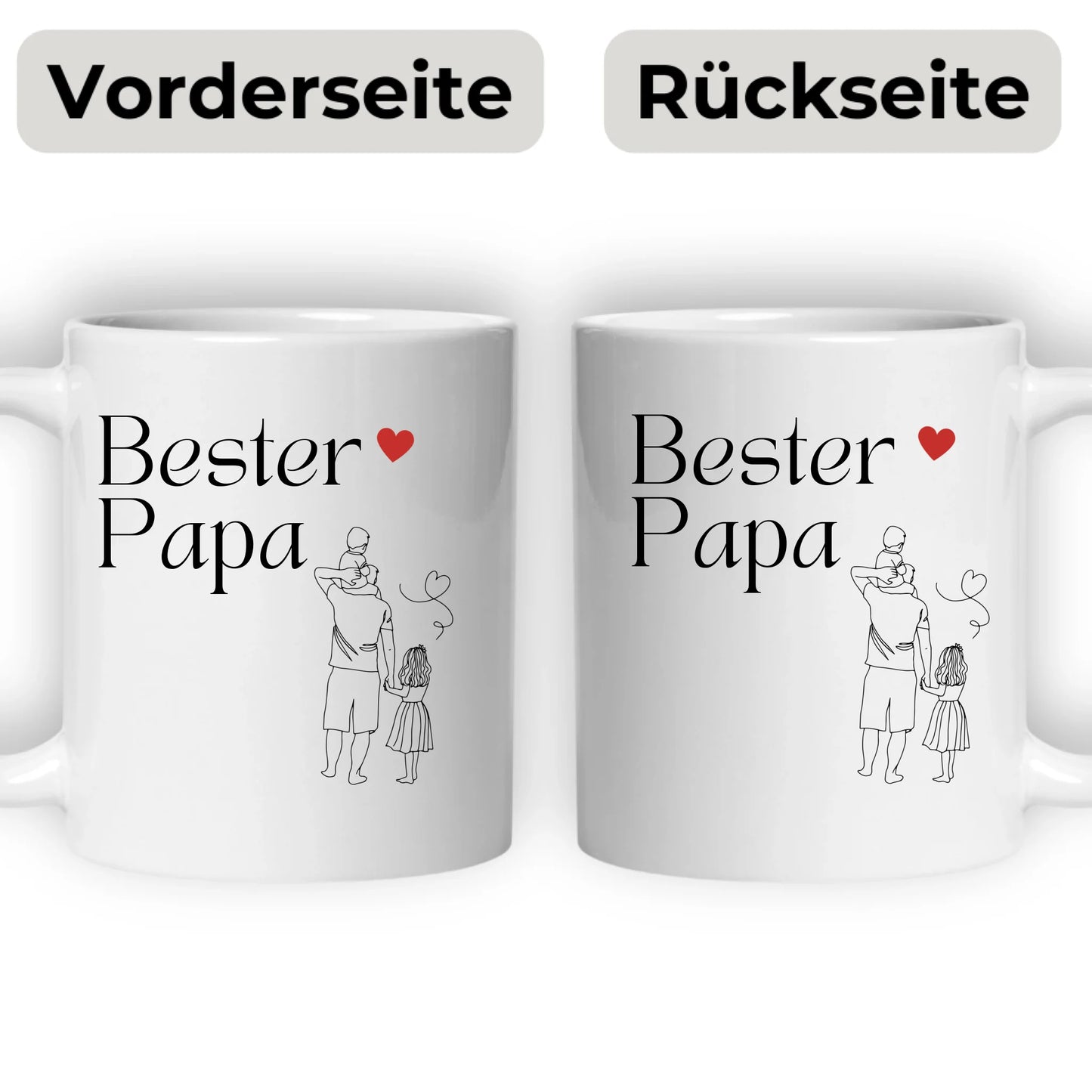 Personalisierte Tasse „Bester Papa“