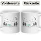 Emaille Tasse "Grüner Hippie"
