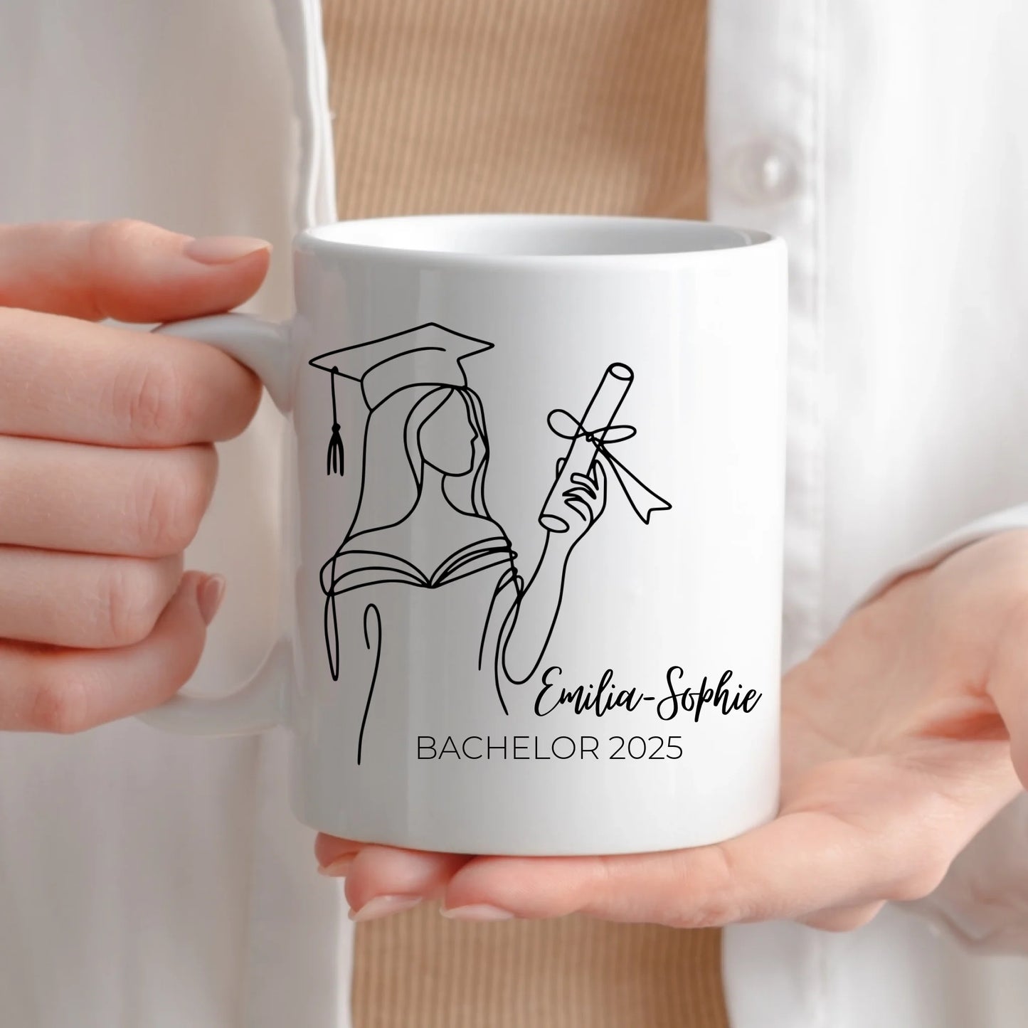 Tasse de remise de diplôme personnalisée 2025