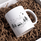 Emaille Camping Tasse Liebesanhänger