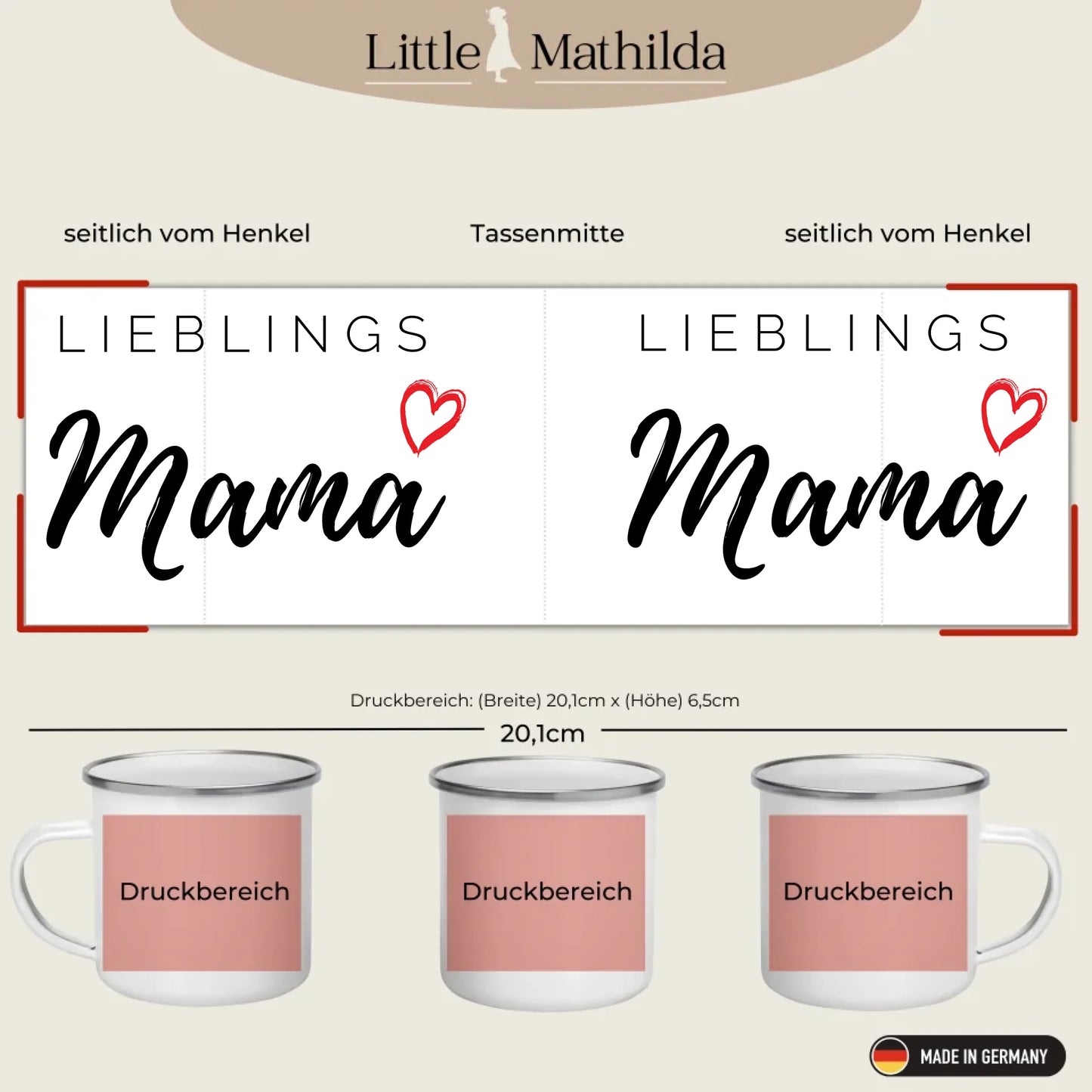 Druckbereiche Little Mathilda