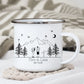 Emaille Camping Tasse Wanderer
