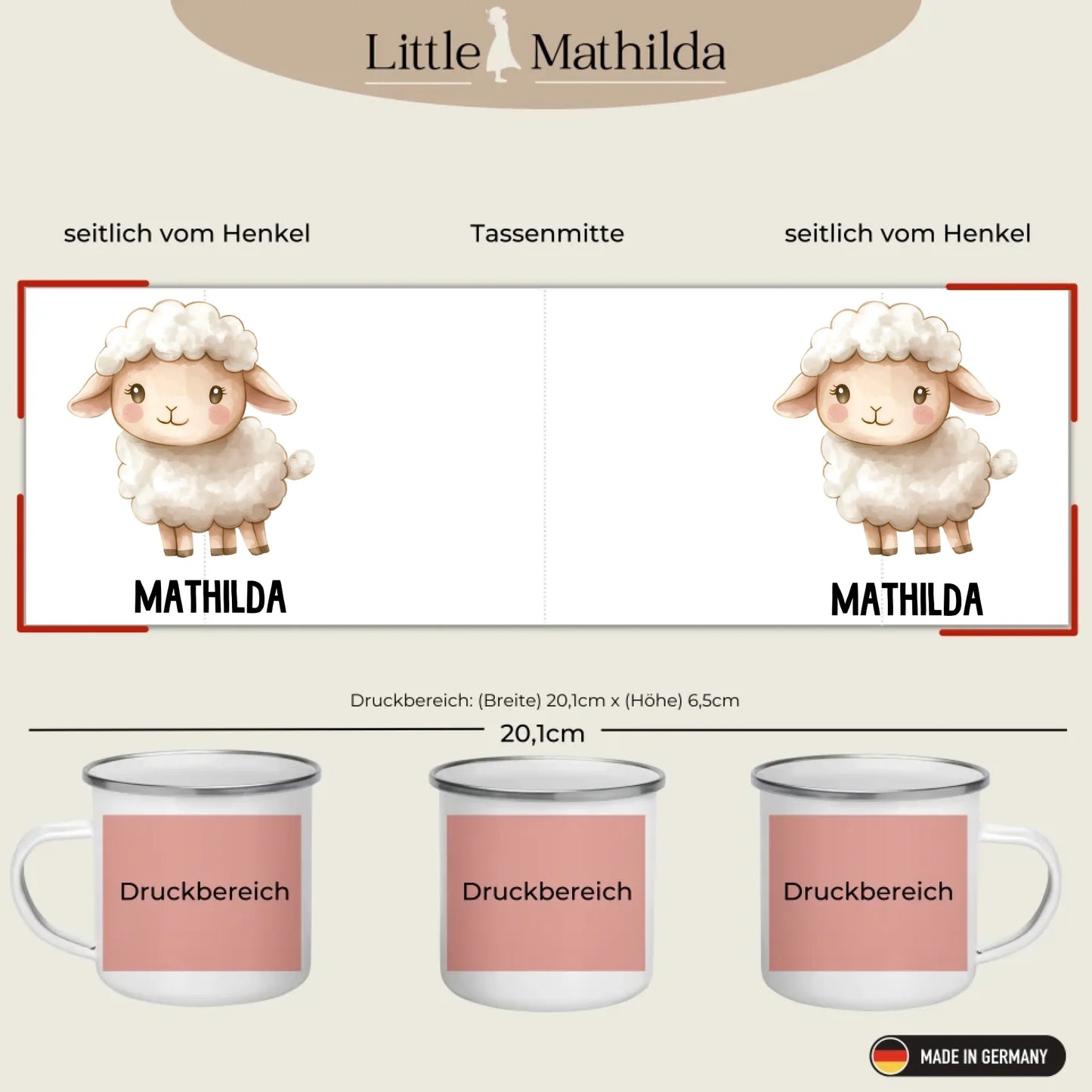 Druckbereiche Little Mathilda