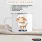 Personalisierte Kindertasse Schaf mit Namen