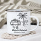 Emaille Camping Tasse Sommerurlaub