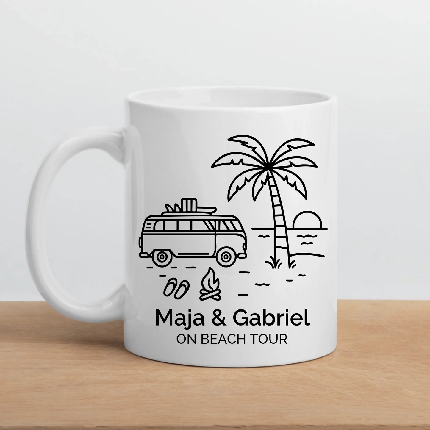 Emaille Camping Tasse Sommerurlaub