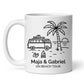 Emaille Camping Tasse Sommerurlaub