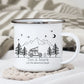 Emaille Camping Tasse Offroad mit Dachzelt