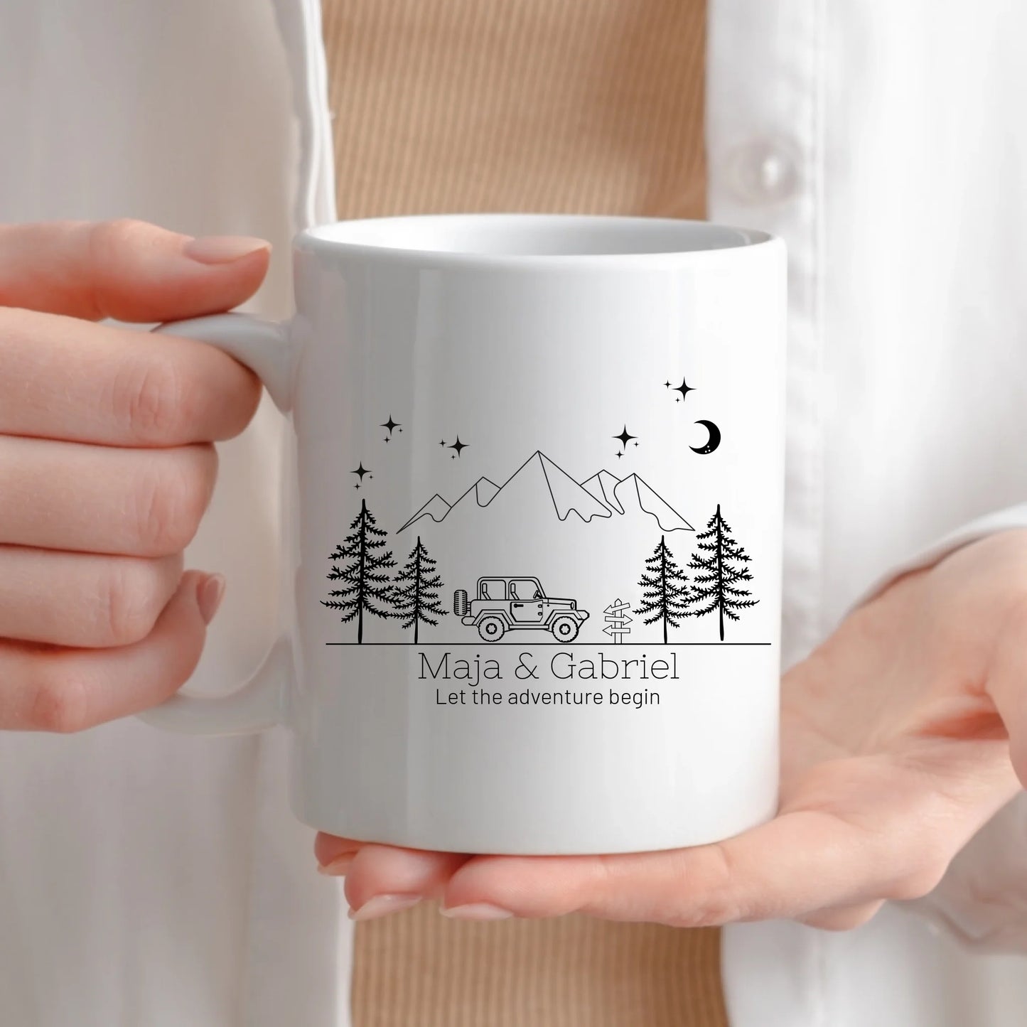 Emaille Camping Tasse Offroad Buddy