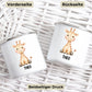 Personalisierte Kindertasse Giraffe mit Namen