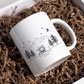 Emaille Camping Tasse Wohnmobil