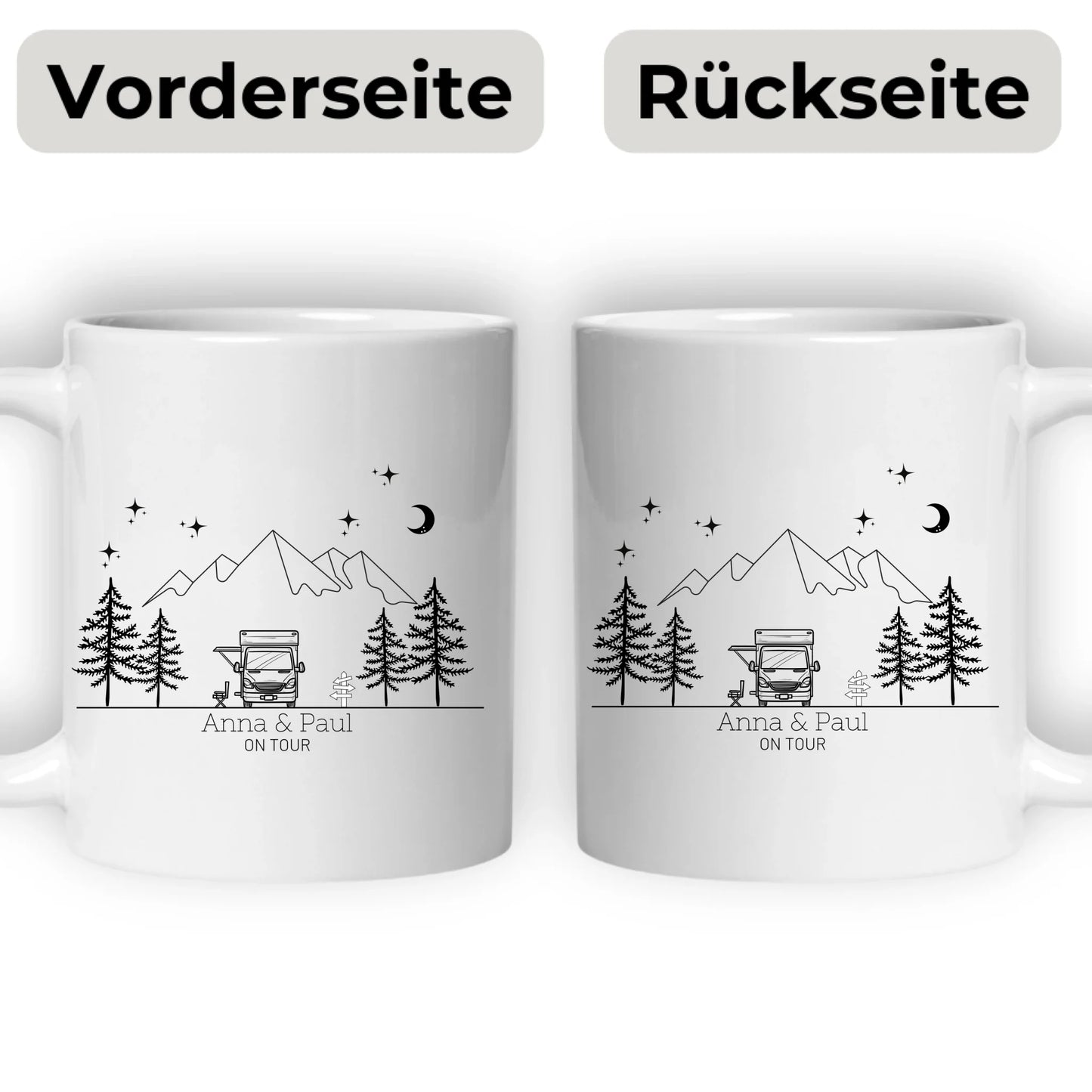 Emaille Camping Tasse Wohnmobil