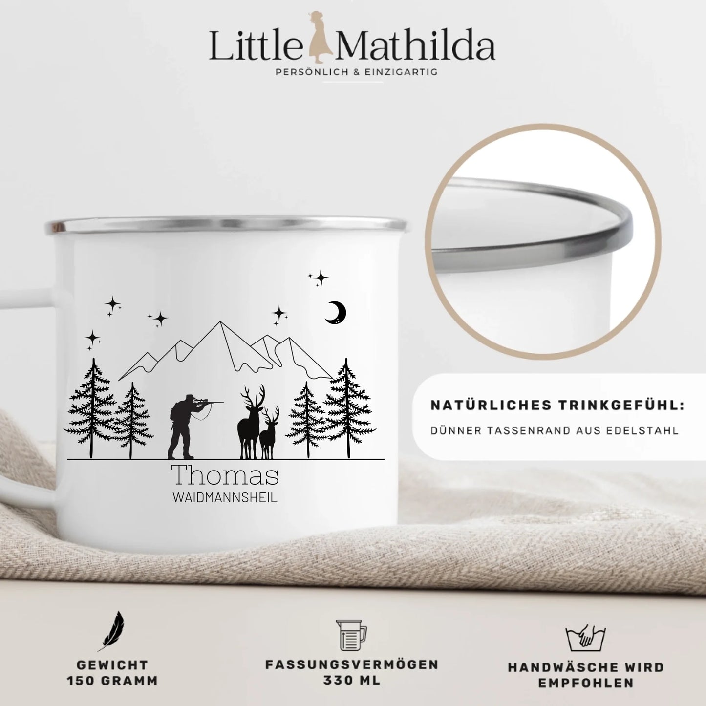 Hunter mug with name