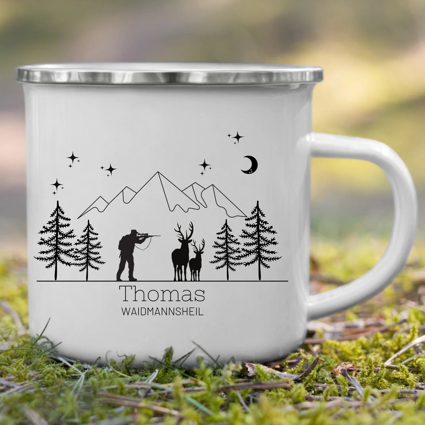Hunter mug with name