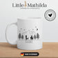 Jägertasse mit Hund und Hirsch
