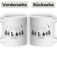 Jägertasse mit Hund und Hirsch