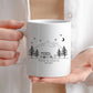 Emaille Camping Tasse mit Camping Anhänger