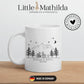 Emaille Camping Tasse retro Fahrrad