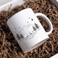 Emaille Camping Tasse realistisches Wohnmobil