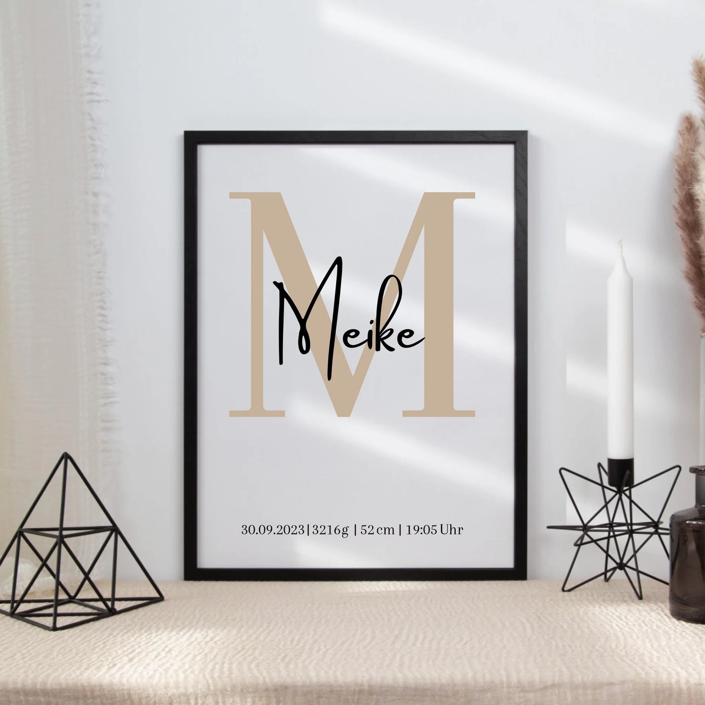 Personalized birth poster - birth announcement