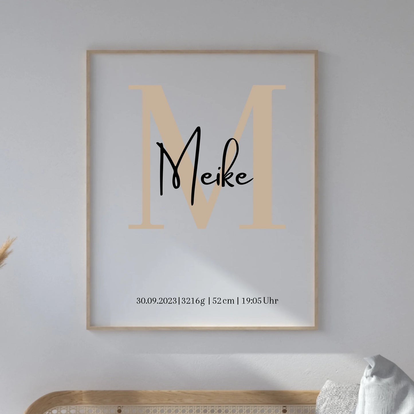 Personalized birth poster - birth announcement