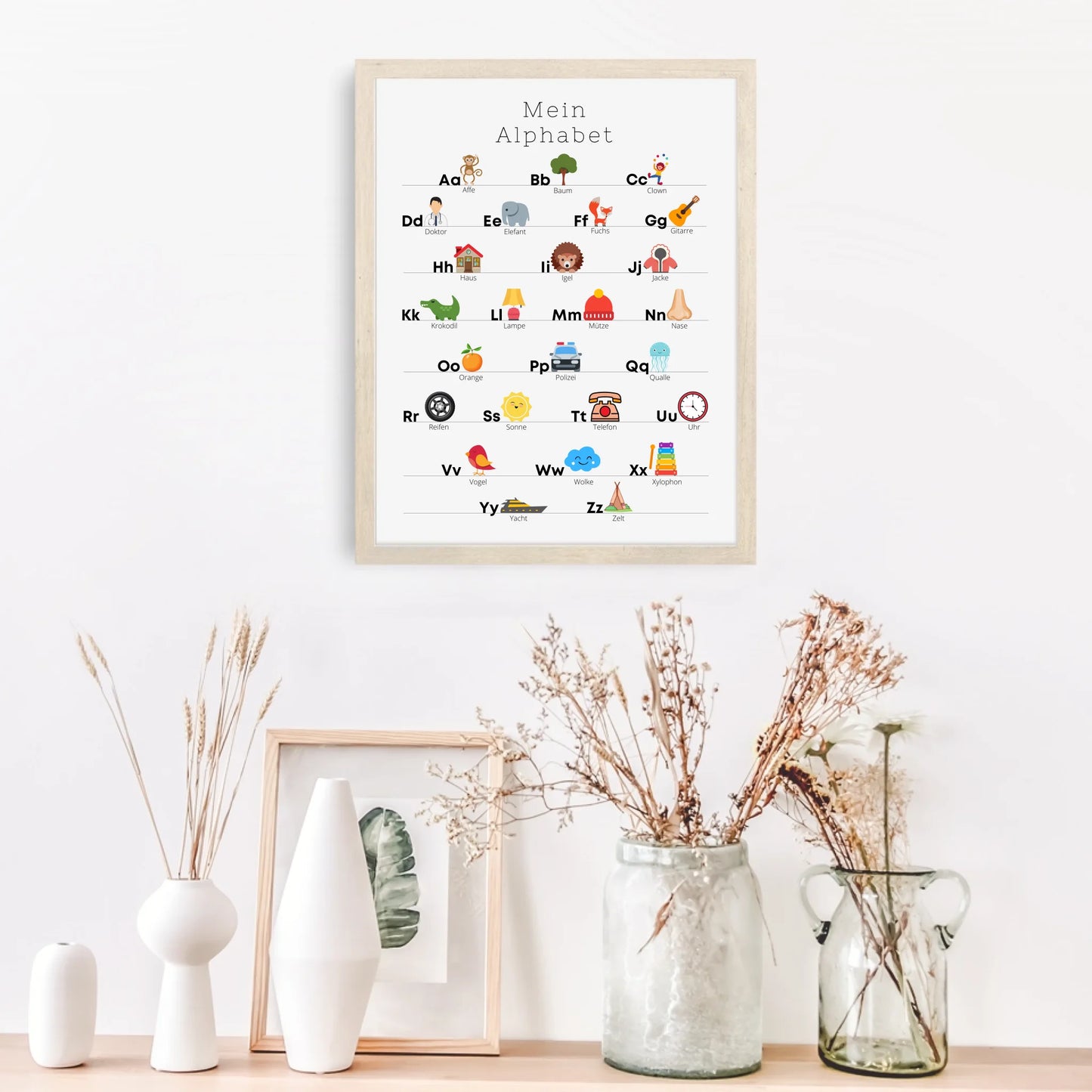 Kinderzimmerposter: Mein Alphabet