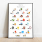 Kinderzimmerposter: Mein Alphabet