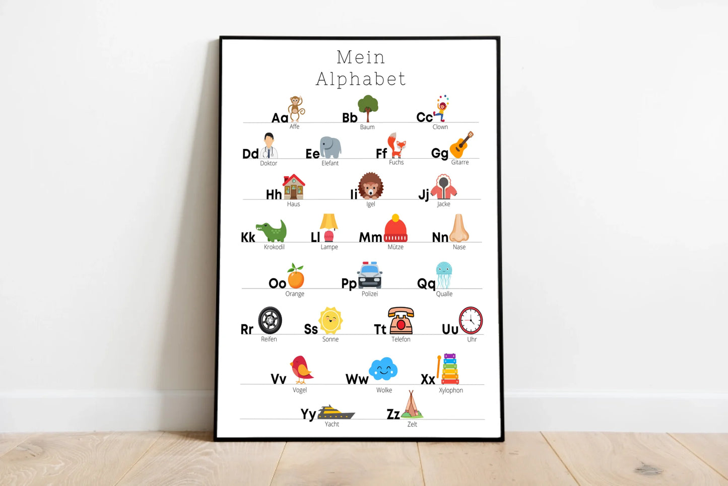Kinderzimmerposter: Mein Alphabet