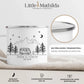 Emaille Camping Tasse Wohnmobil Illustration