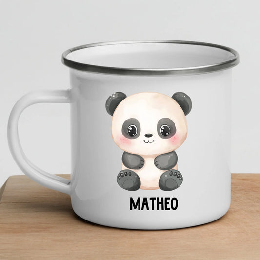 Personalisierte Kindertasse Pandabär mit Namen