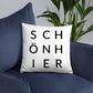 Decorative cushion "BEAUTIFUL HERE" including filling