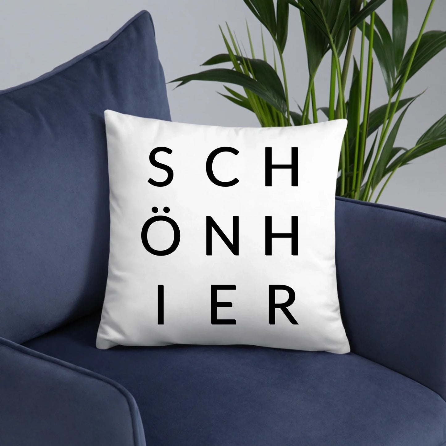 Decorative cushion "BEAUTIFUL HERE" including filling