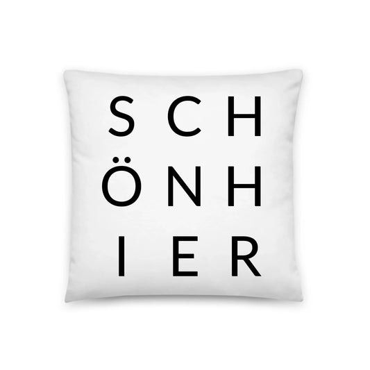 Decorative cushion "BEAUTIFUL HERE" including filling