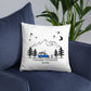 Camping cushion colorful camper with pop-up roof