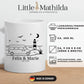 Emaille Camping Tasse Kastenwagen am Meer