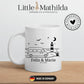 Emaille Camping Tasse Kastenwagen am Meer
