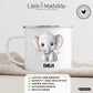 Personalisierte Kindertasse Elefant mit Namen