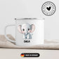 Personalisierte Kindertasse Elefant mit Namen