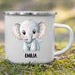 Personalisierte Kindertasse Elefant mit Namen