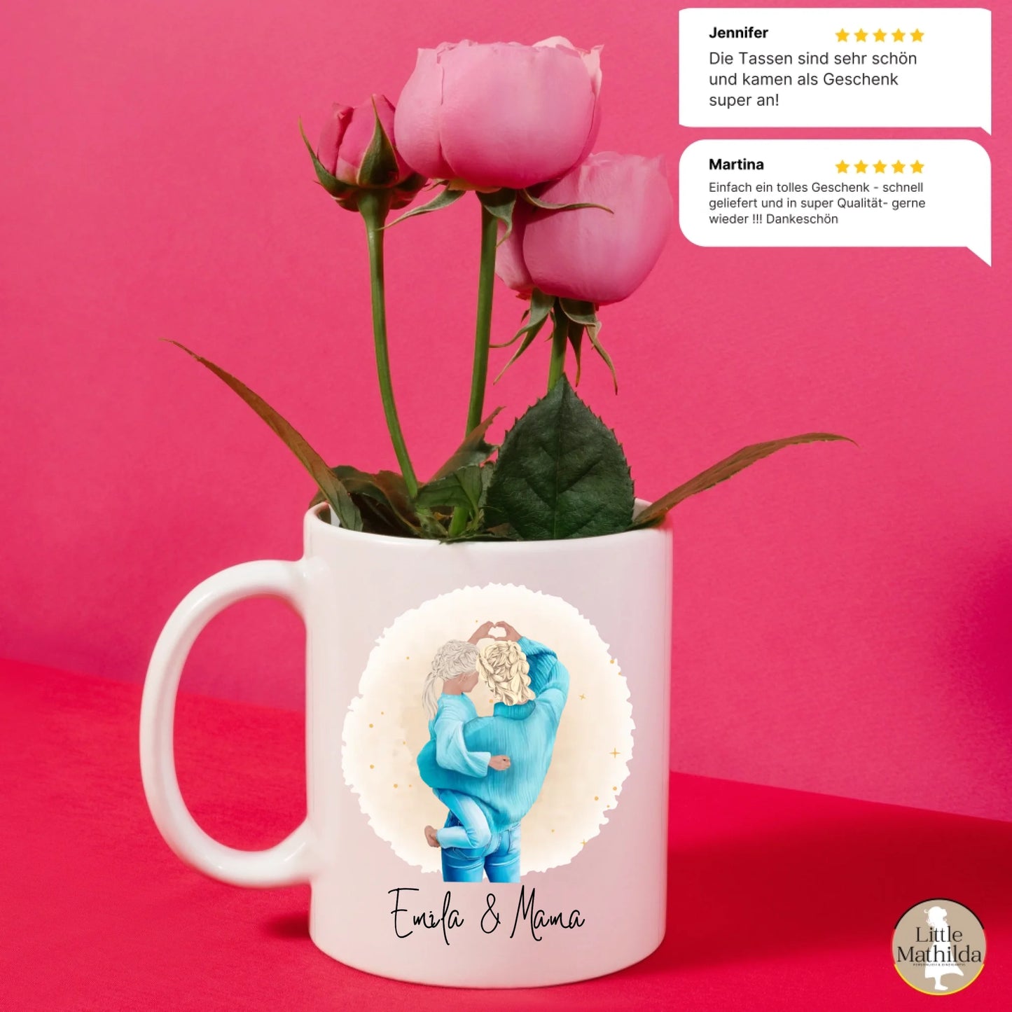 Personalisierte Keramik Tasse von Little Mathilda