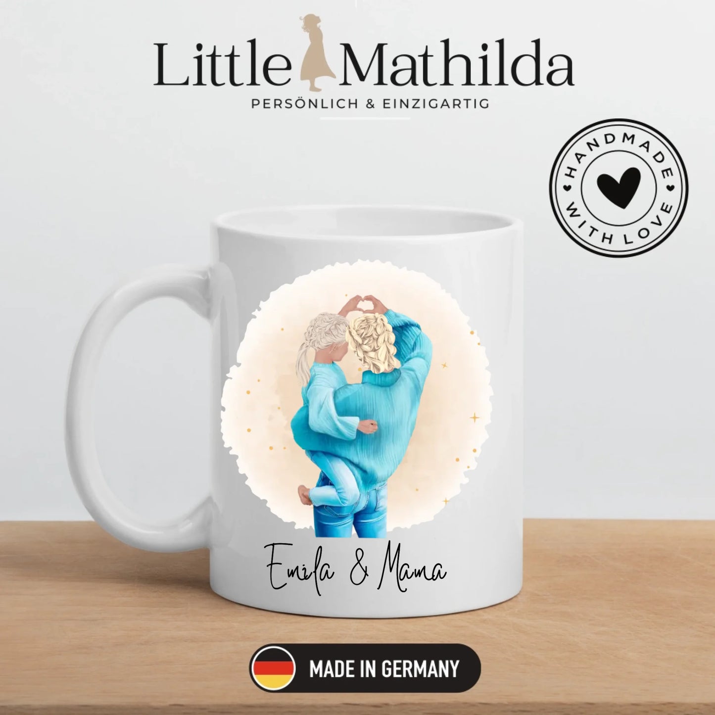 Mama & Tochter Tasse personalisiert mit Namen