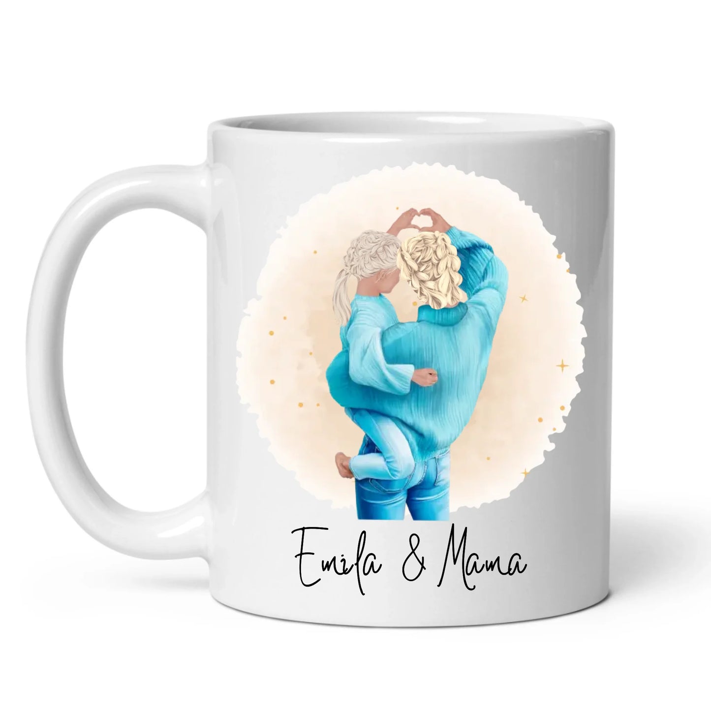 Mama & Tochter Tasse personalisiert mit Namen