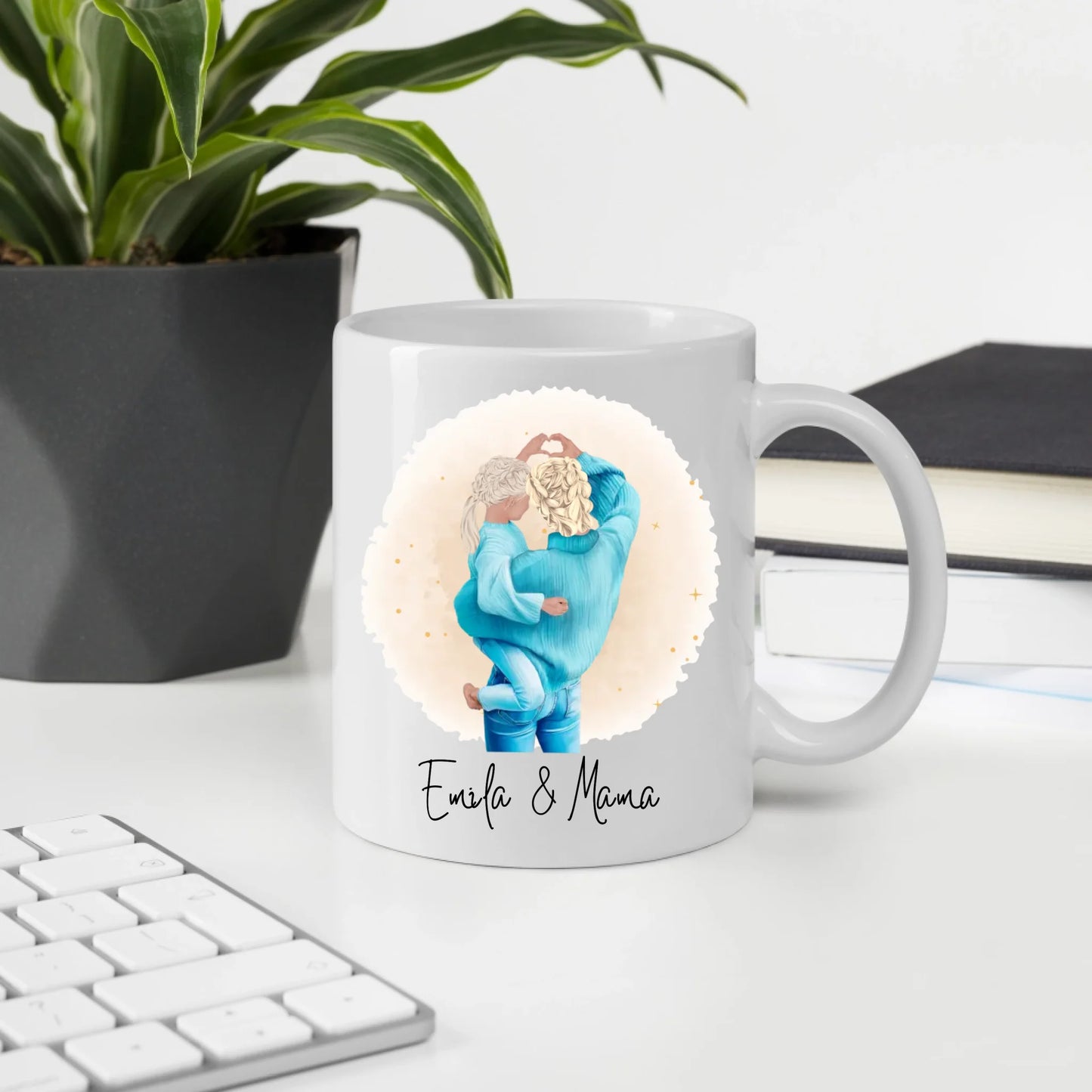 Mama & Tochter Tasse personalisiert mit Namen