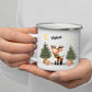 Personalisierte Weihnachtstasse für Kinder "Rentier"