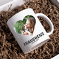Personalisierte Geschenktasse für Hundebesitzer mit Foto "Frauchens Trinknapf"